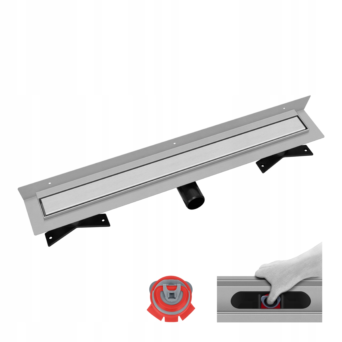 Lineární odtok – sada se suchým sifonem