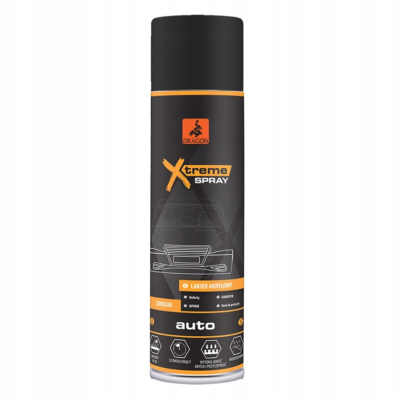 

Dragon Lakier Akrylowy Auto Zderzak 500ML Czarny