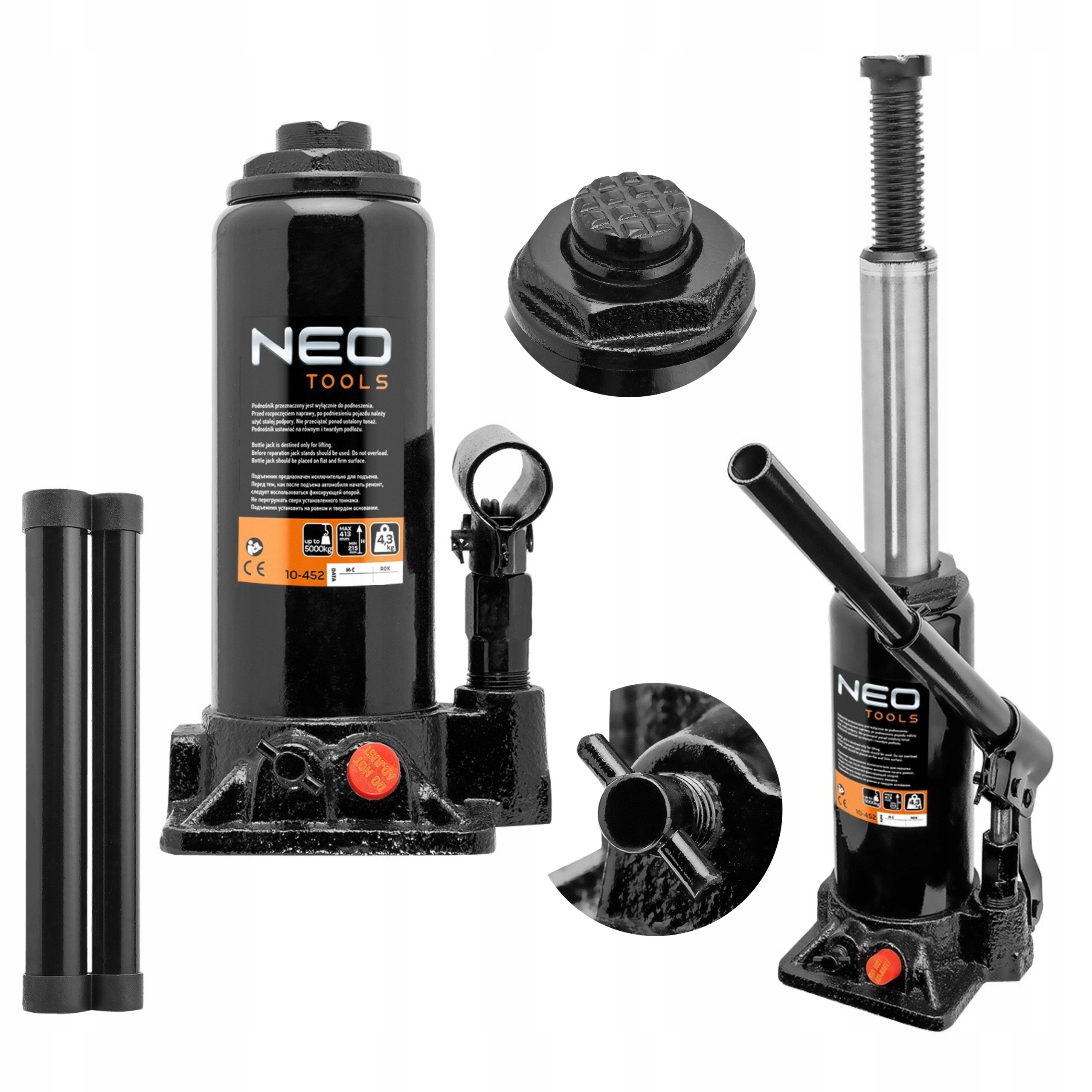 

Neo Podnośnik Hydrauliczny Słupkowy Lewarek 5T