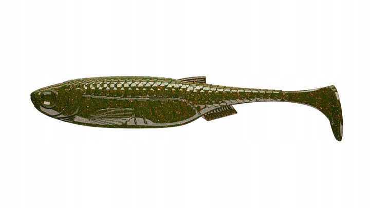 Libra Lures Predator Kraken Shad 3" 7,5cm 1sztuk Kolor 032 Motor Oil Green