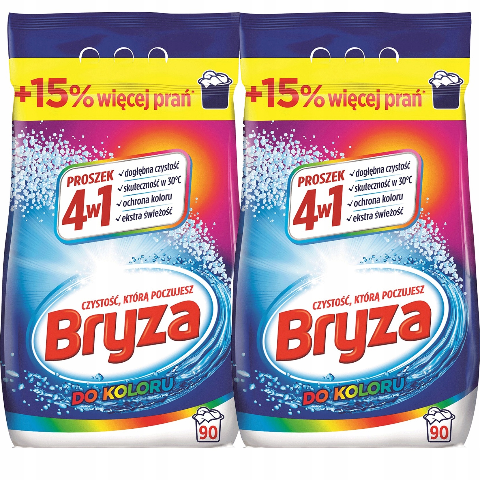 Levně Bryza Sada Prášek na praní barvy 4v1 2x 5.85kg =11.7kg 189 praní