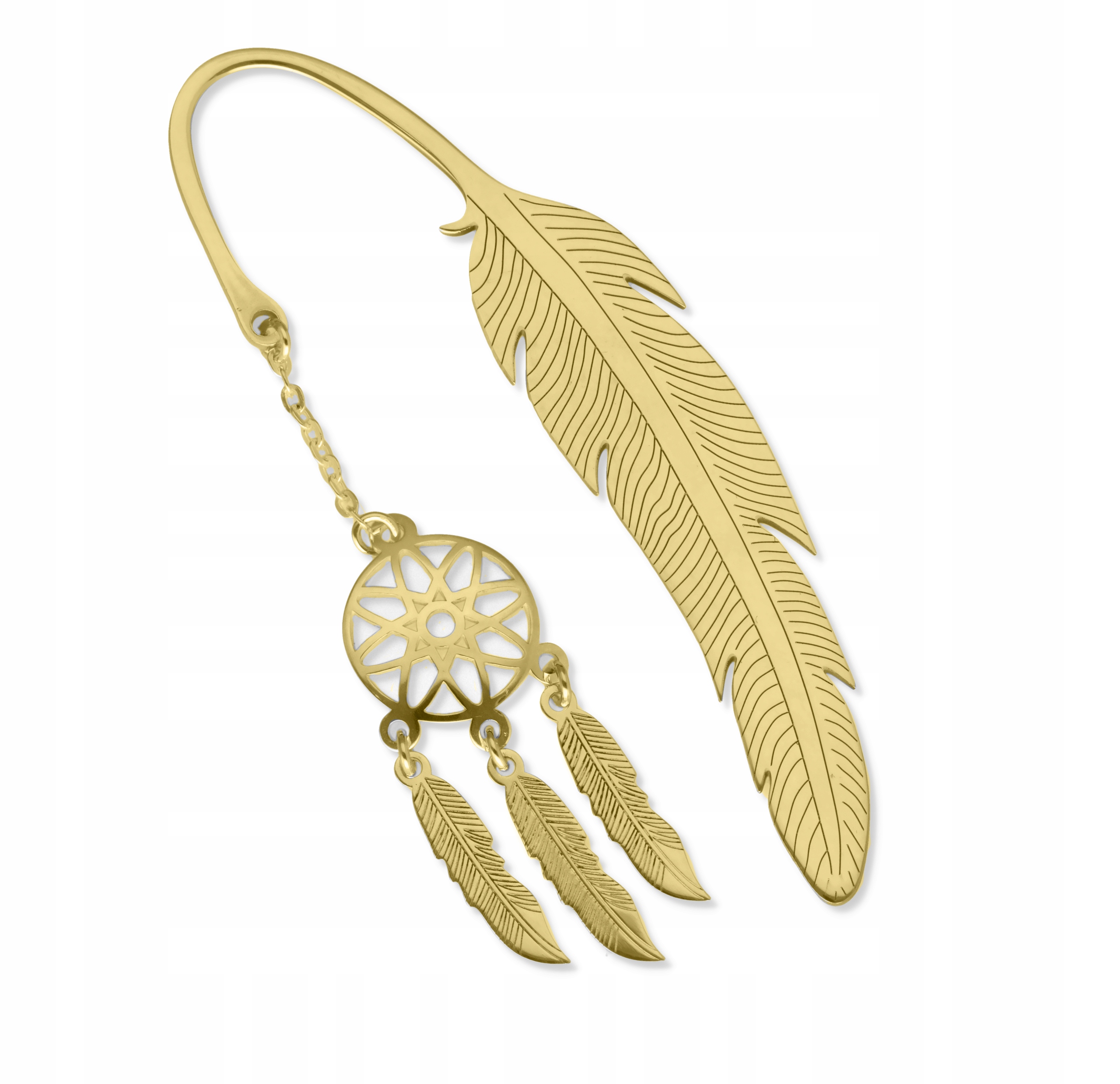 Pozlacená záložka do knihy Ag 925 lapač snů Grawer