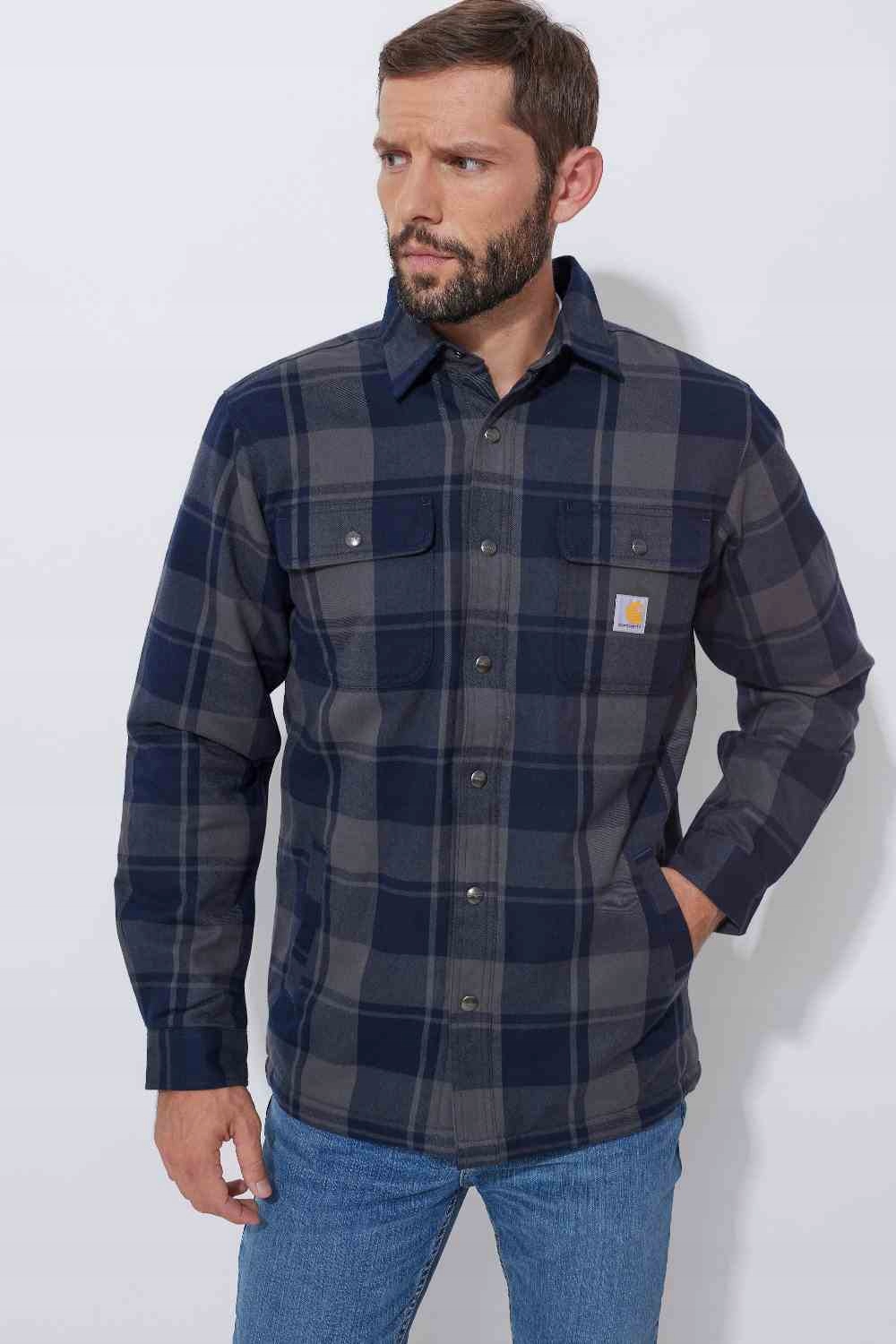 Svrchní košile Carhartt Heav Flannel Navy