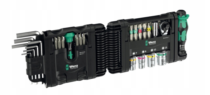 Zestaw Narzędzi Toolcheck Modular 50EL Bity Nasadki Imbusy 05005564001 Wera