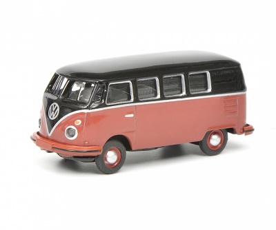 Schuco Vw T1 Bus Black Red 1:87 452633700