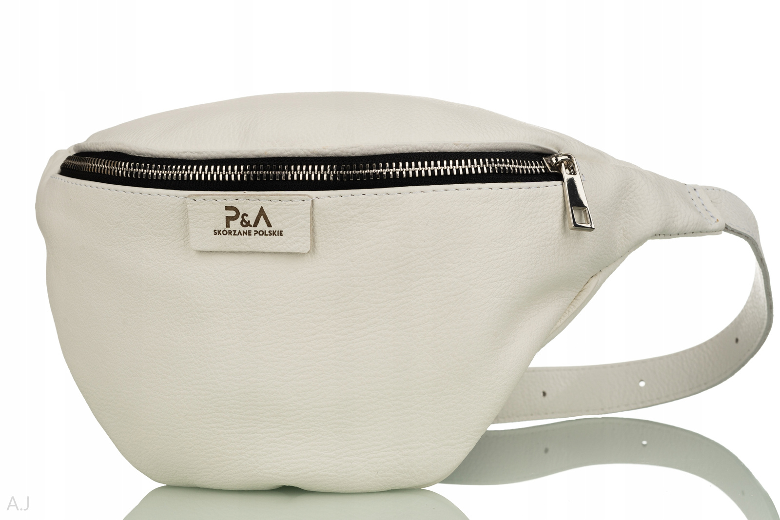 Dámská kožená ledvinka, kožená taška, crossbody na boky, prostorná
