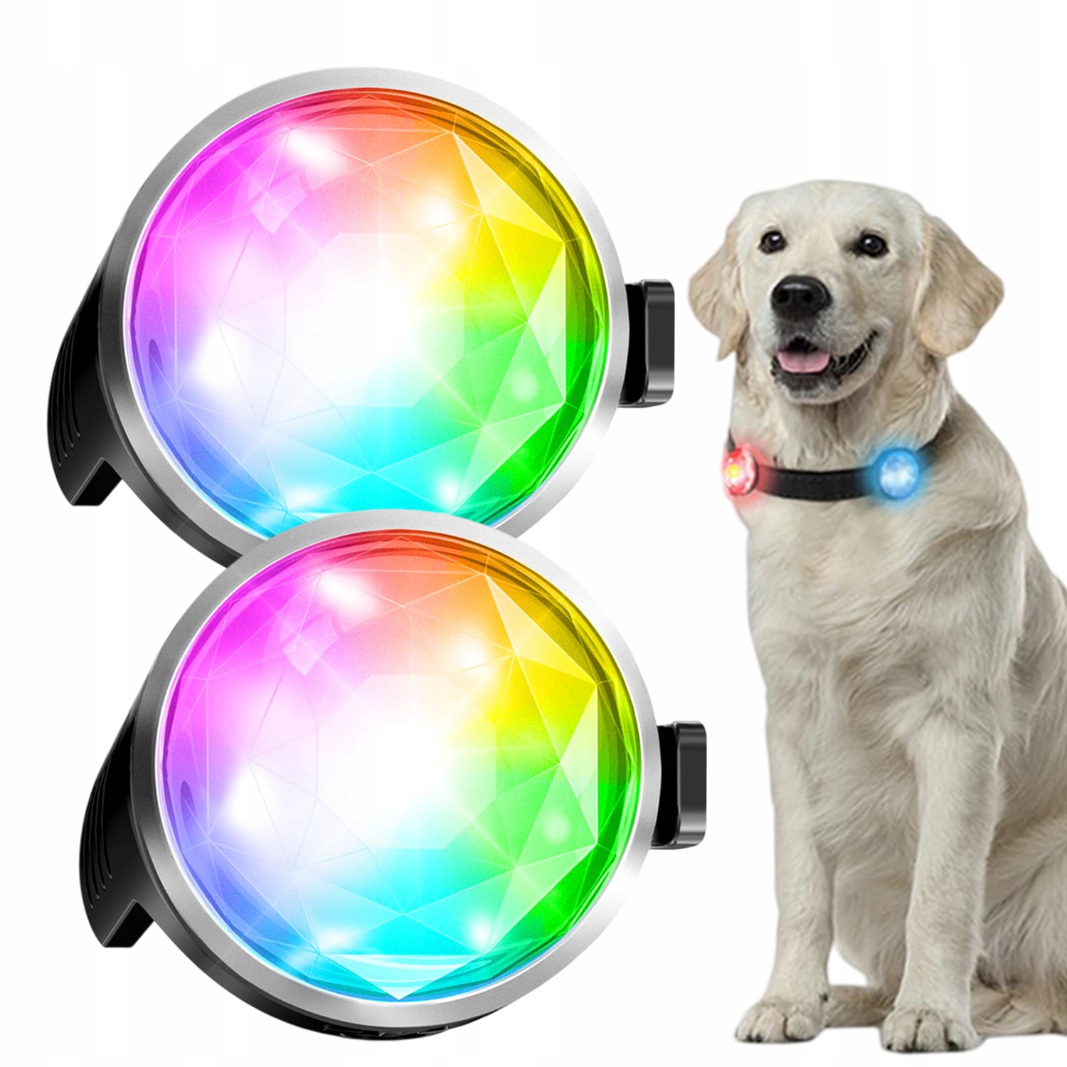 Levně 2X Přívěsek Pro Psa Led Světlo Na Obojek Přívěsek Na Krk