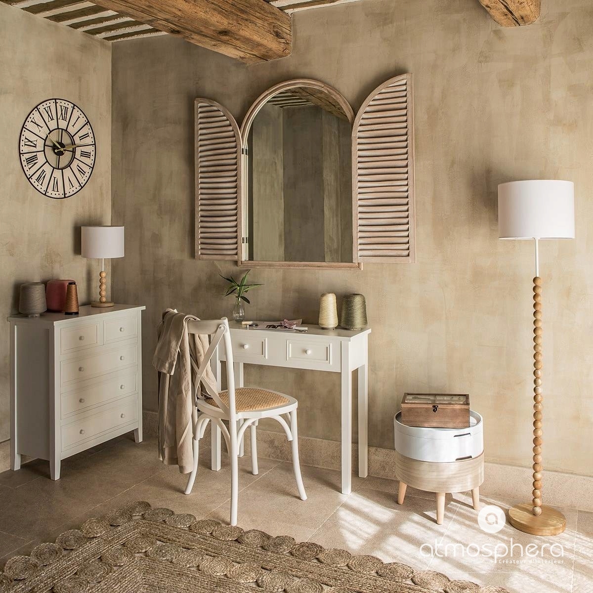 Biurko CHARME z 2 szufladami TOALETKA DO SYPIALNI Marka Atmosphera