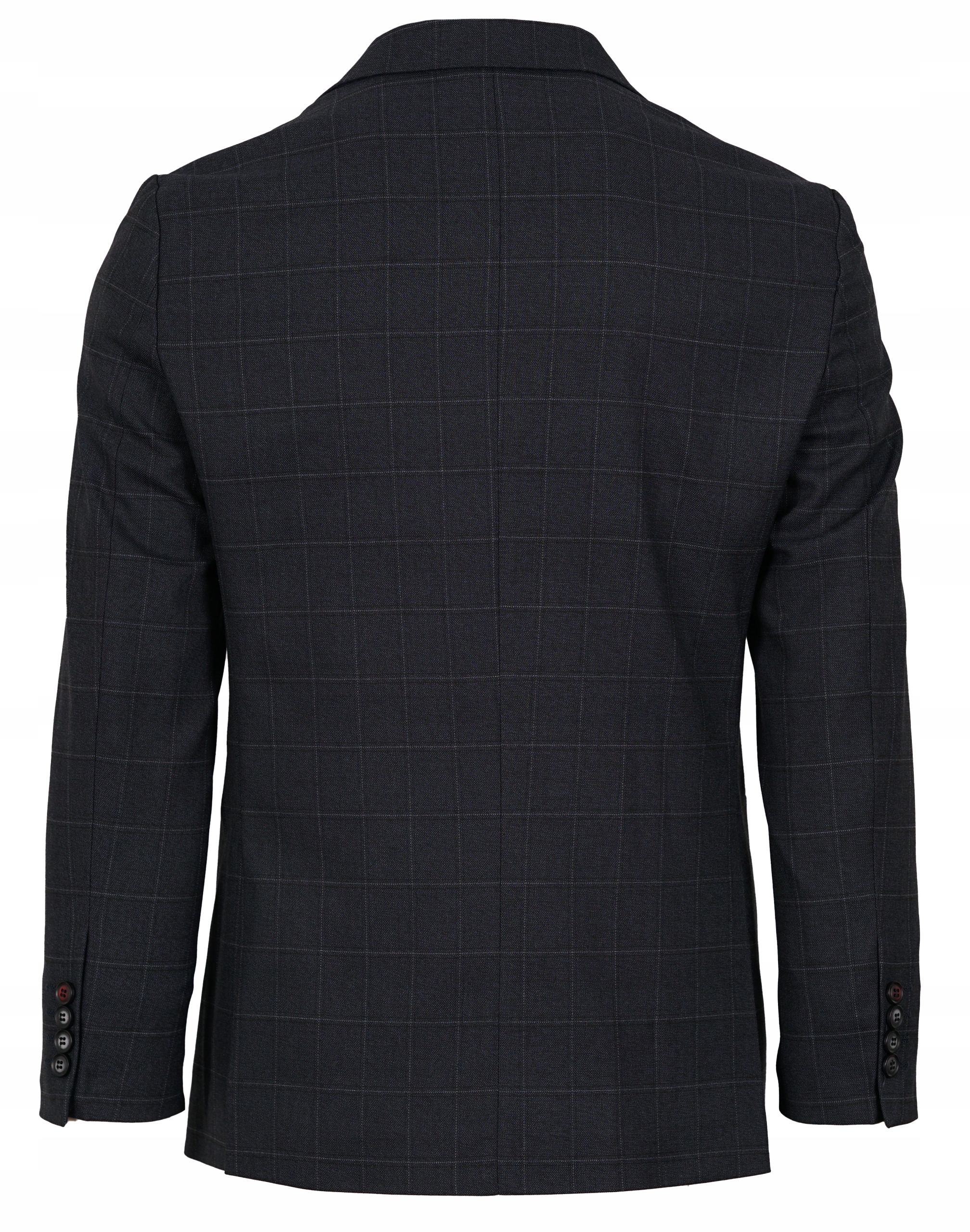 MARYNARKA MĘSKA W KRATĘ WIZYTOWA ELEGANCKA CASUAL TURECKA GRAFITOWA 50 Rozmiar 50