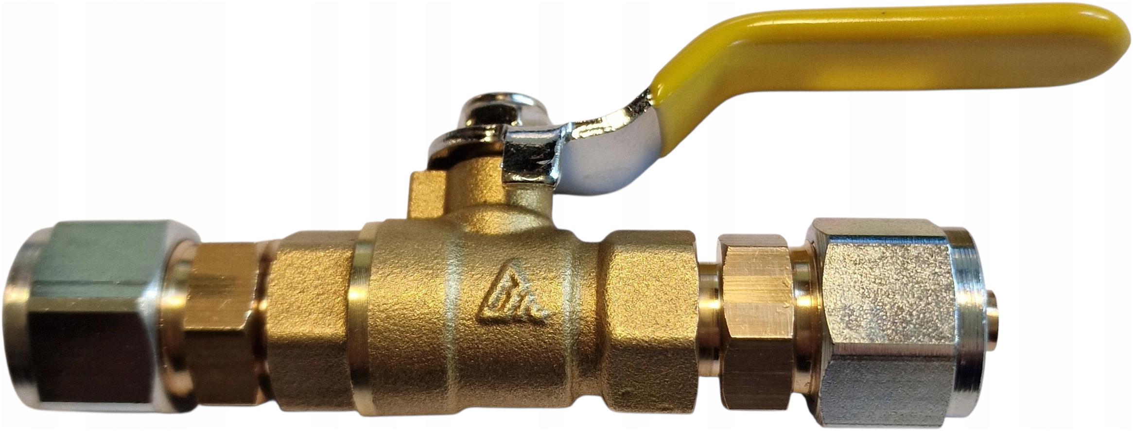 Kulový kohout na hadici faro 8 mm obytný vůz