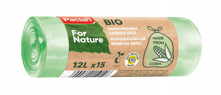 

Paclan worki na odpady Biodegradowalne 12L 15SZT