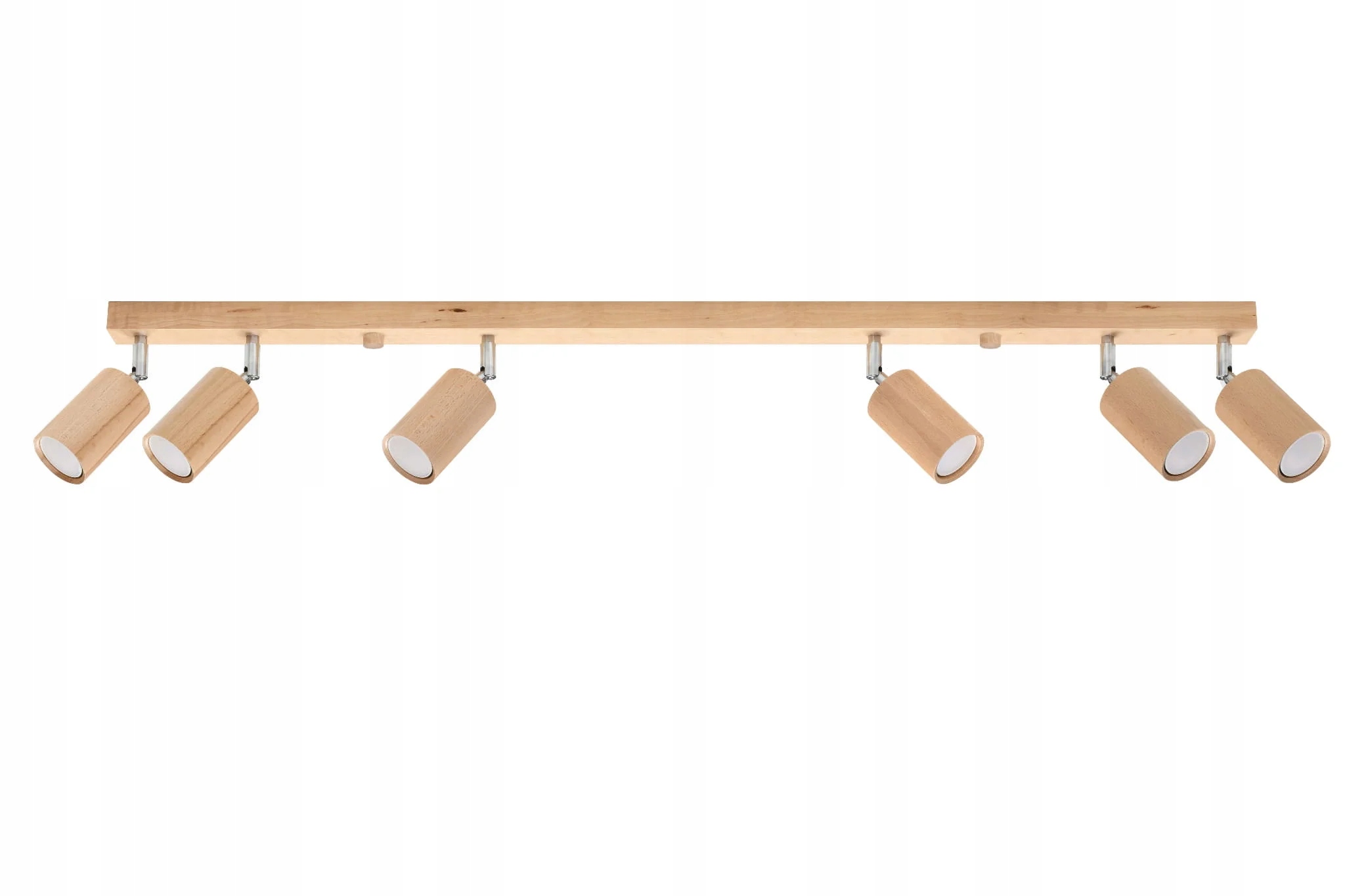 Stropná lampa s drevenými reflektormi Sollux