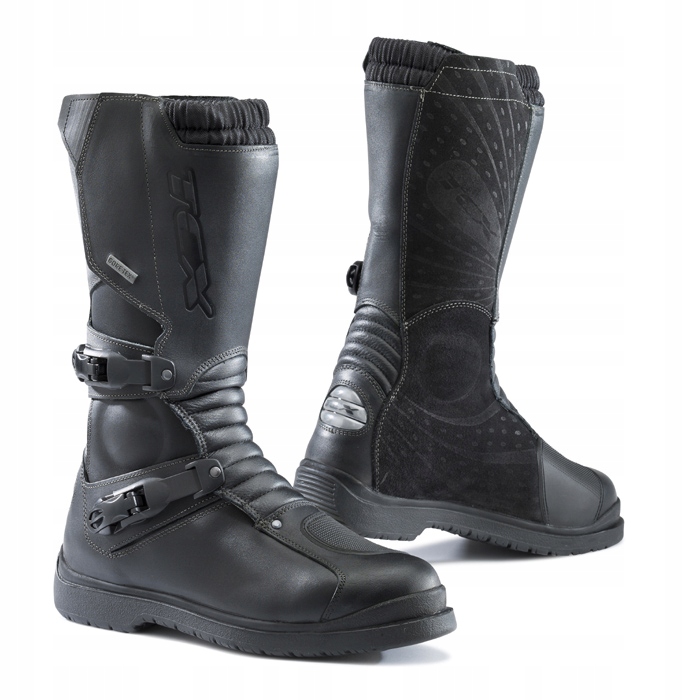 Čierne Kožené Turistické Motocyklové Topánky Tcx Infinity Gore-tex 41