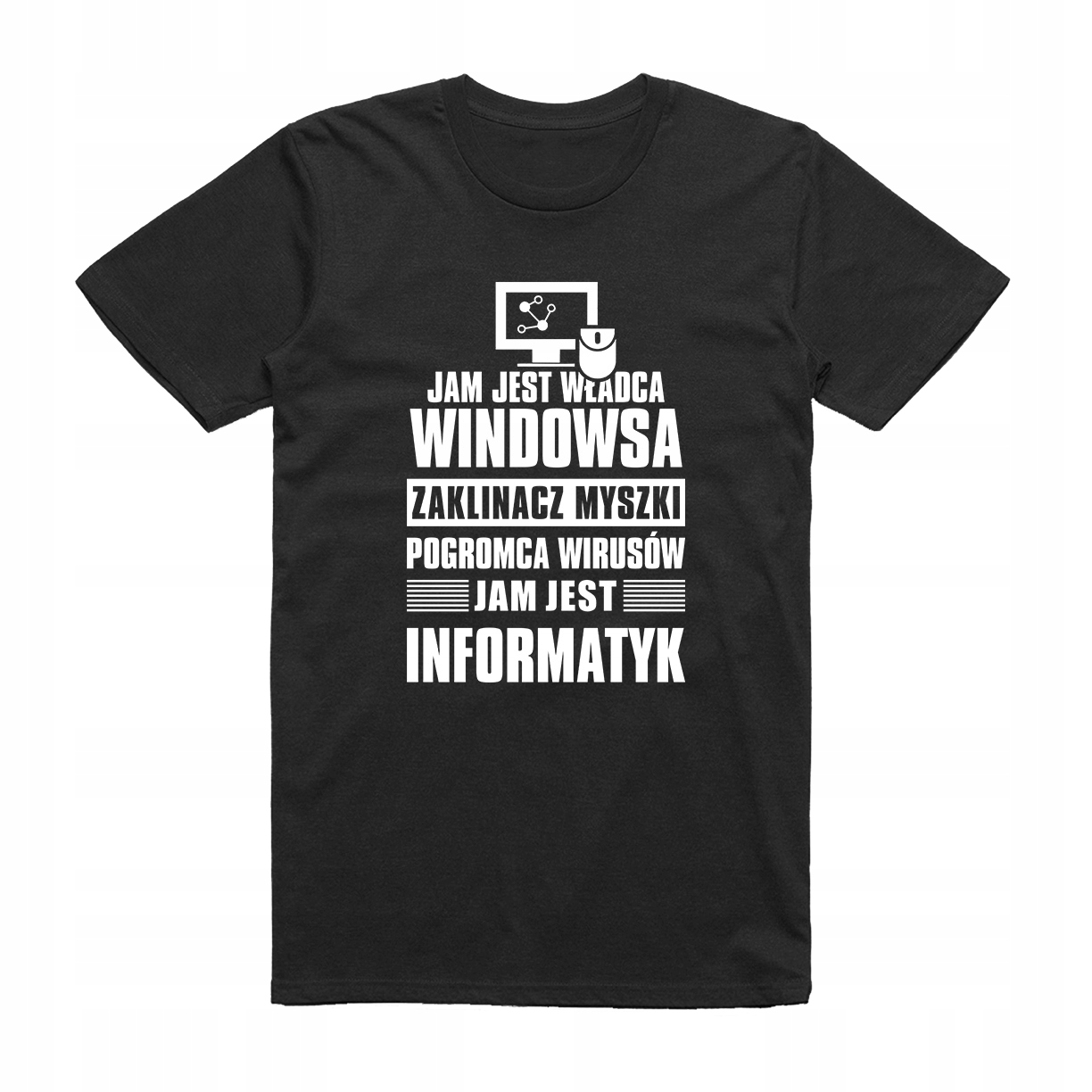 

L- Koszulka T-shirt Dla Informatyka Władca Windows