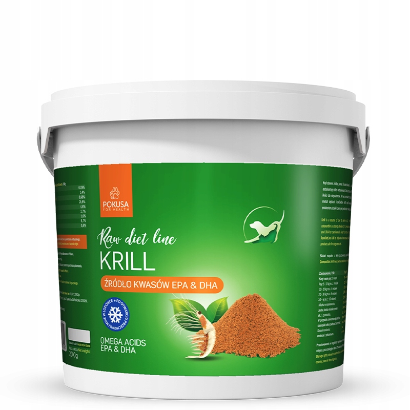 Pokusa Krill RawDietLine Kryl dla psa i kota 2000g