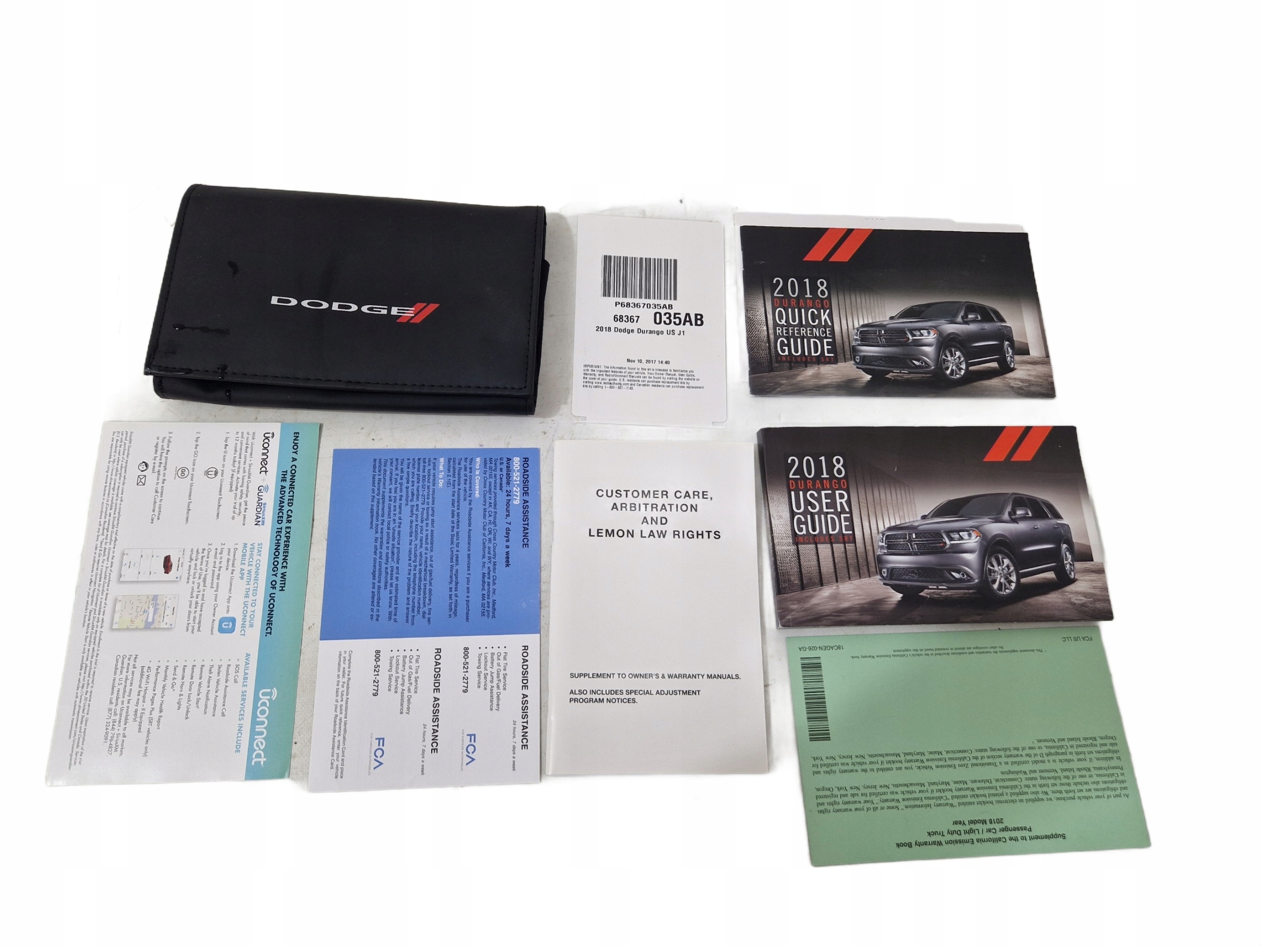 Originale DODGE DURANGO 19- ETUI FUTERAL KSIAZECZKI INSTRUKCJA MANUAL GUIDE