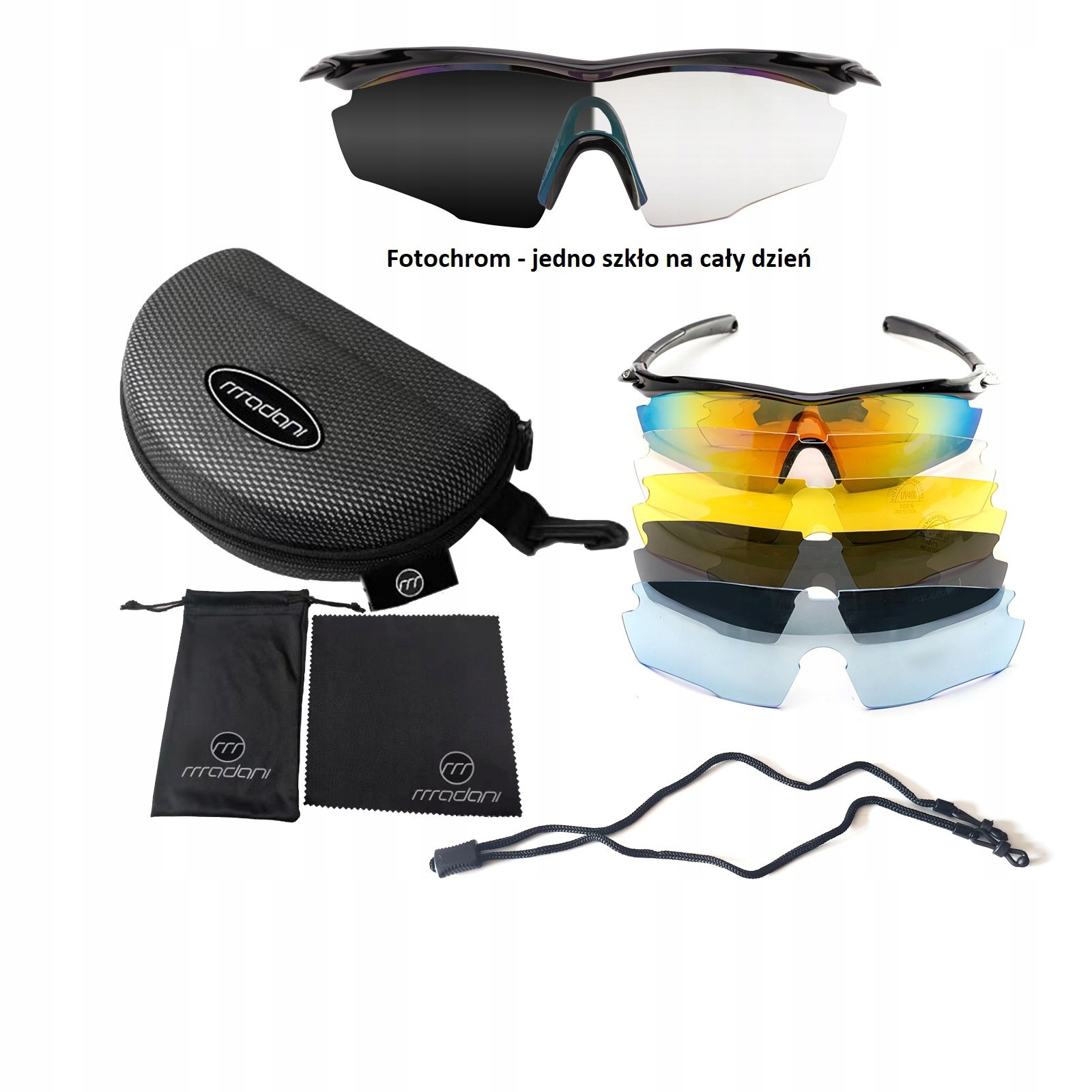 

Fotochromowe okulary sportowe madani SP0891