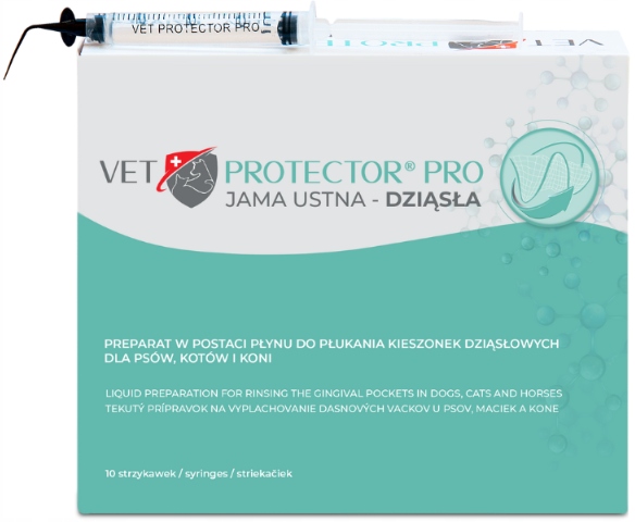 Levně Jm Sante Vet Protector Ústní dutina-Dásňový výplach dásní psa kočky 10x3 ml