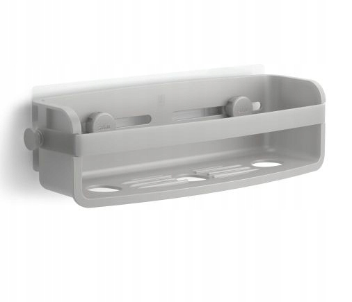 Polička pod sprchu do koupelny koupelnový organizér pod sprchu Flex šedý