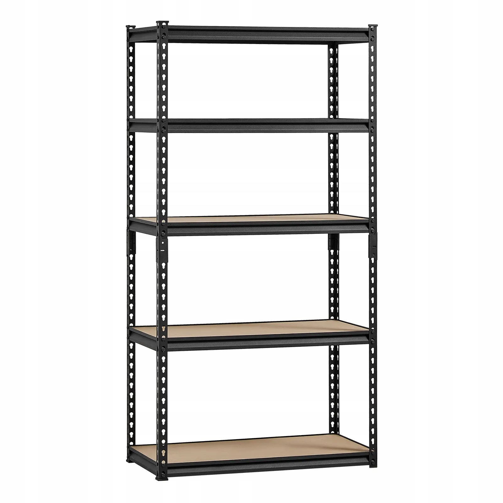 Kovový úložný regál 5-úrovňový 907 kg nastaviteľná garážová pivnica