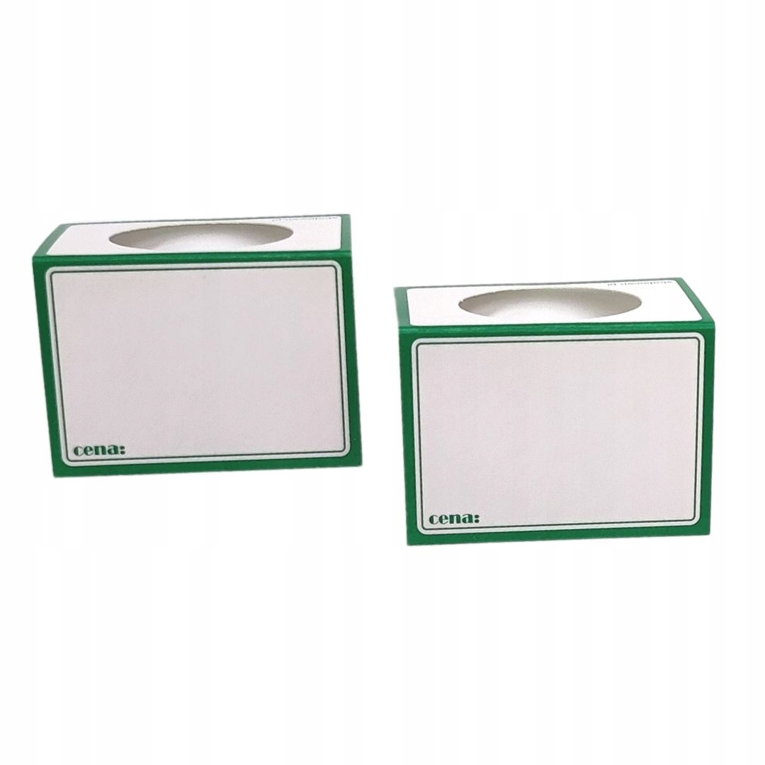 

Etykiety cenowe na butelkę Kartonowe 50 sz zielone