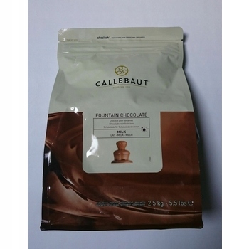 1x 2,5kg Callebaut Czekolada mleczna Do Fontann