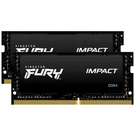 Kingston Fury Impact/ So-dimm DDR4/ 64GB/ 3200MHz/ CL20/ 2x32GB/ Black…