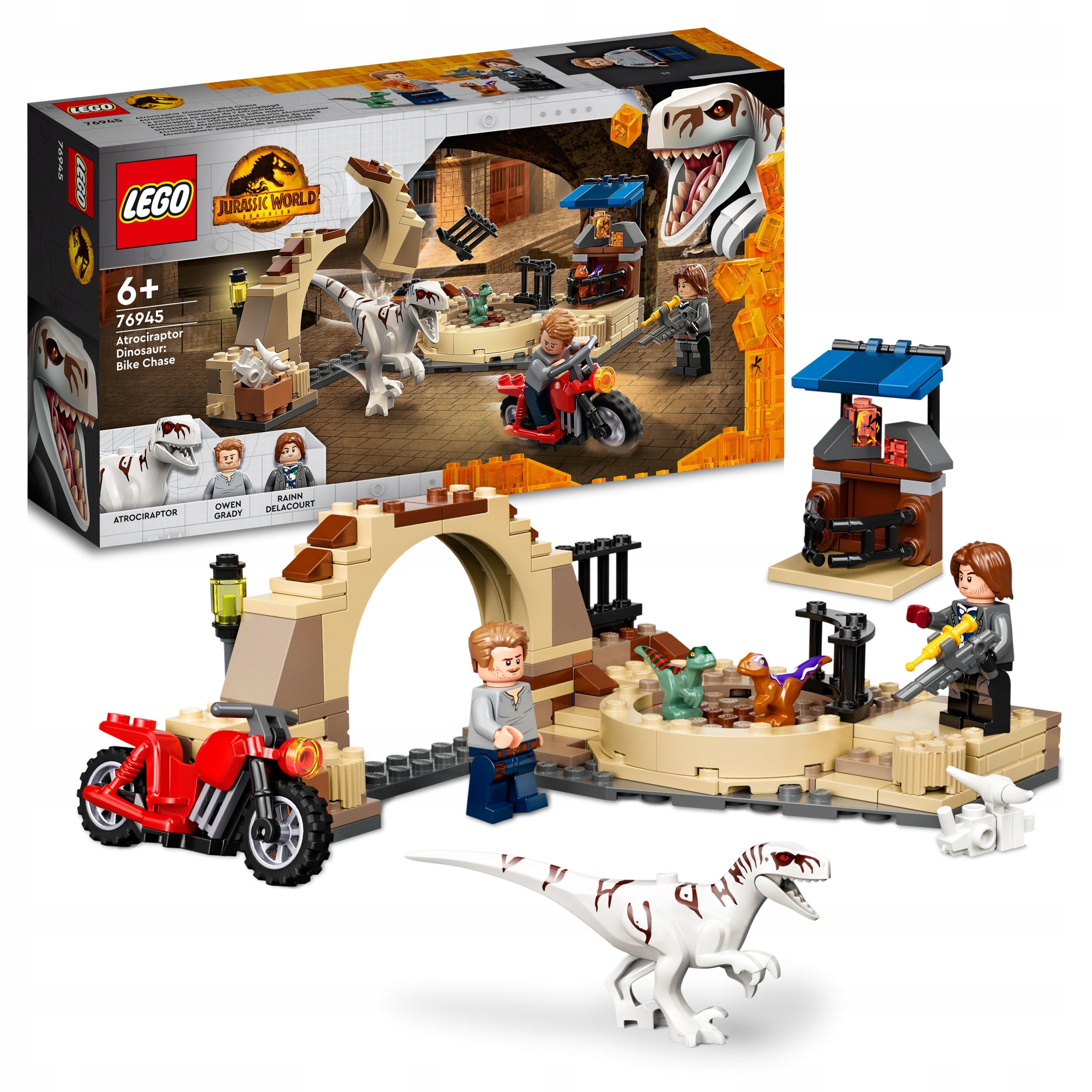 

Lego Jurassic World Atrociraptor: pościg 76945