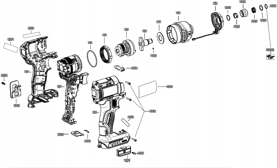 DeWalt KORPUS PRZEKŁADNI DO DCF887 Rodzaj obudowa