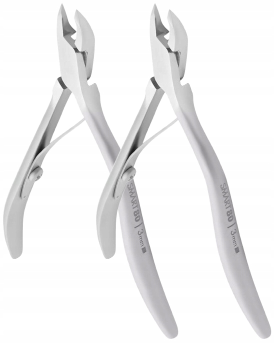 2 kusy Profesionální kleště na kůži 80 3 mm Staleks Ergonomická rukojeť
