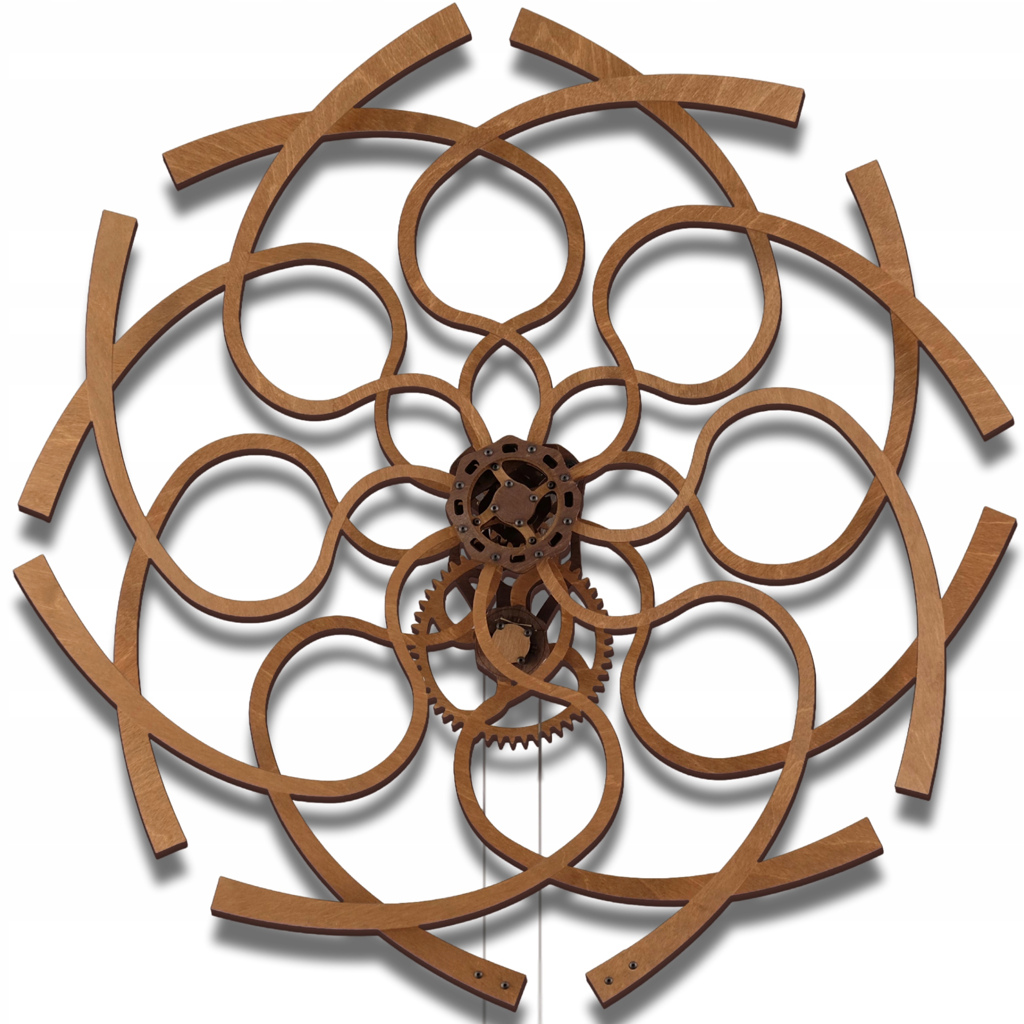 Kineticzna Rzeźba Ścienna Ornate Geometric WoodenCity