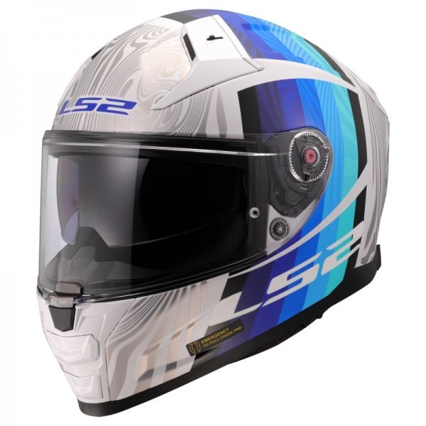 Motocyklová prilba LS2 Vector 2 FF811 Freedom White Silver XXXL 65-66 cm