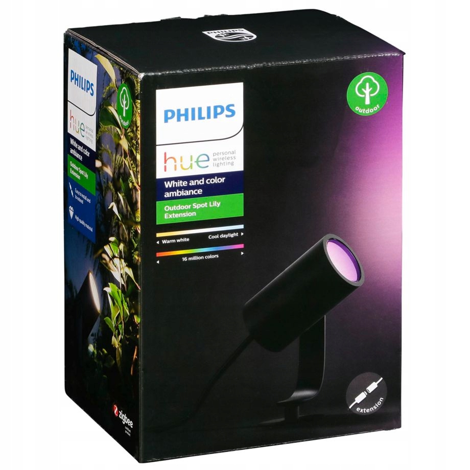 Záhradná lampa Philips Hue Lily Led s vynikajúcou reguláciou farby Eleganck