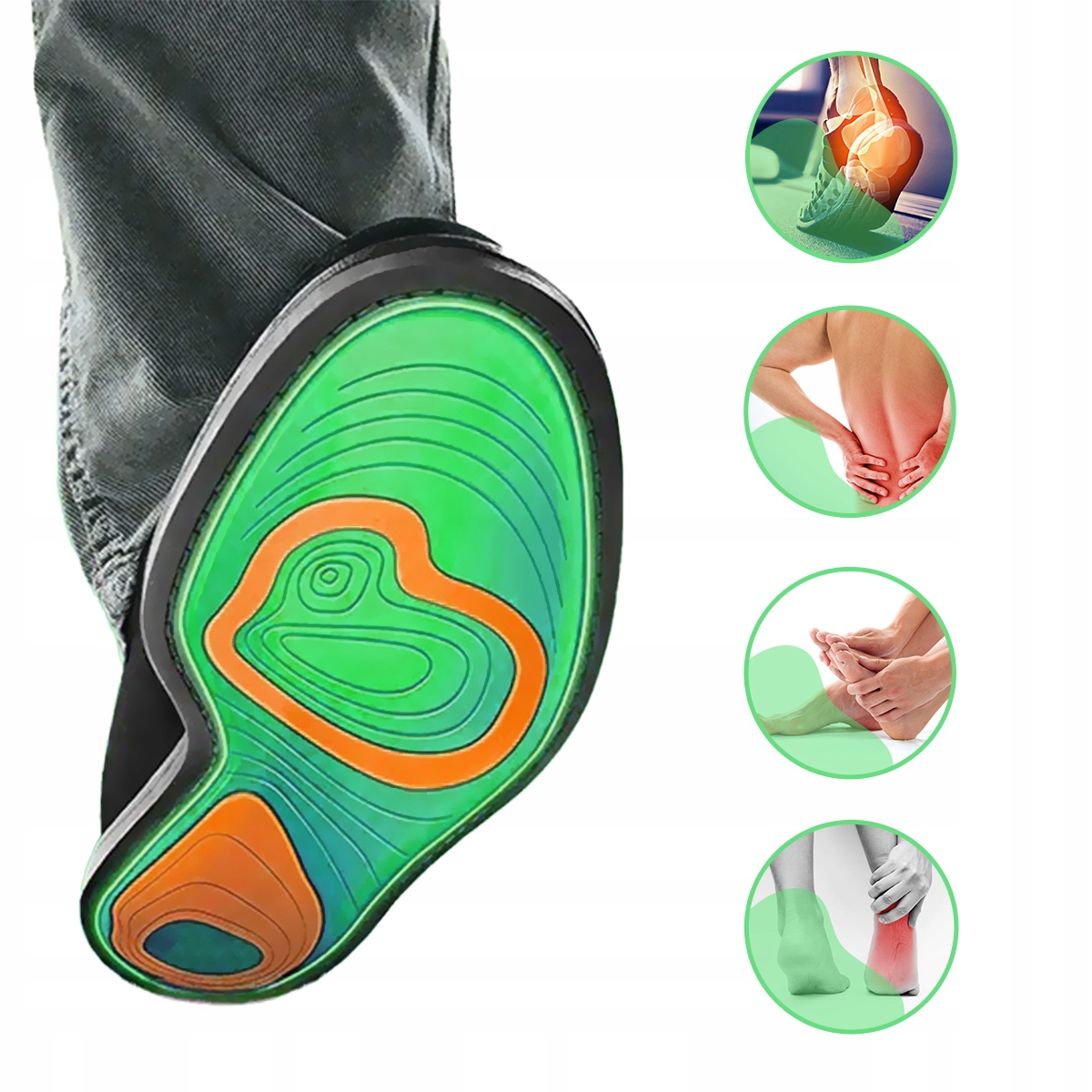 Wkładki do butów ROBOCZYCH OBUWIA ŻELOWE BHP 37-41 Model Żelowe