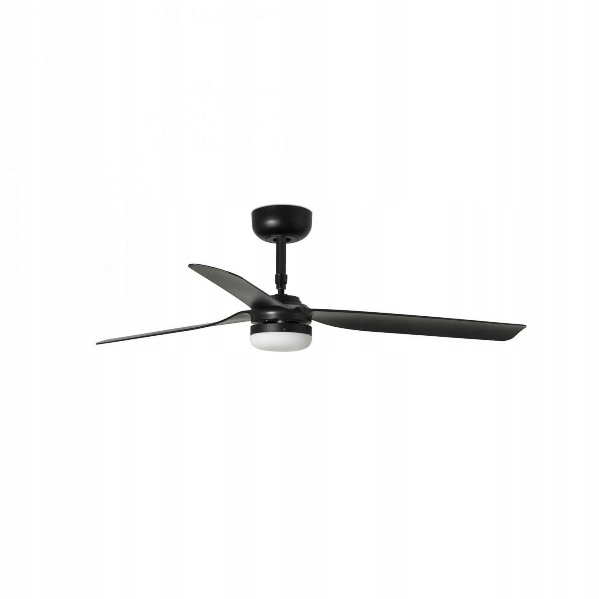 Faro Punt M Led čierny stropný ventilátor s DC motorom a Led osvetlením
