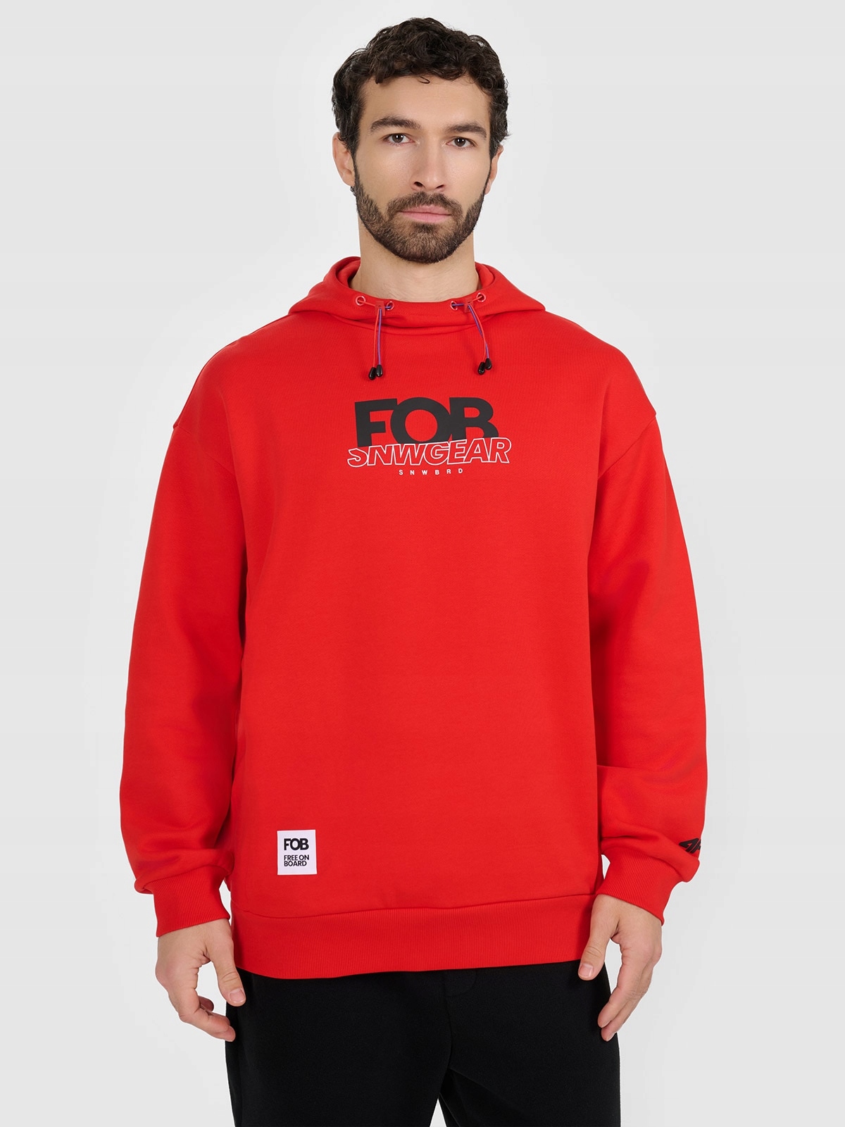 Pánská červená Tepláková mikina 4F L