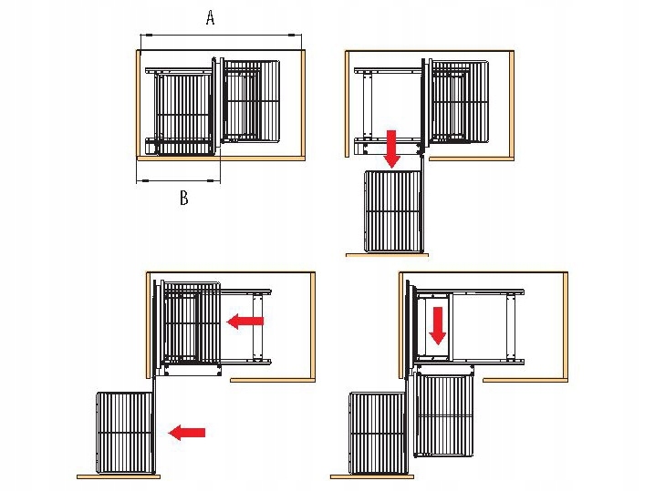 Magic Corner uniwersalny z miękkim domykiem i dnem Producent Nomet