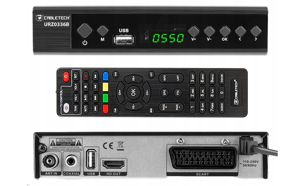Tuner Dekodér Tv DVB-T2 H.265 Hevc Pvr Cabletech