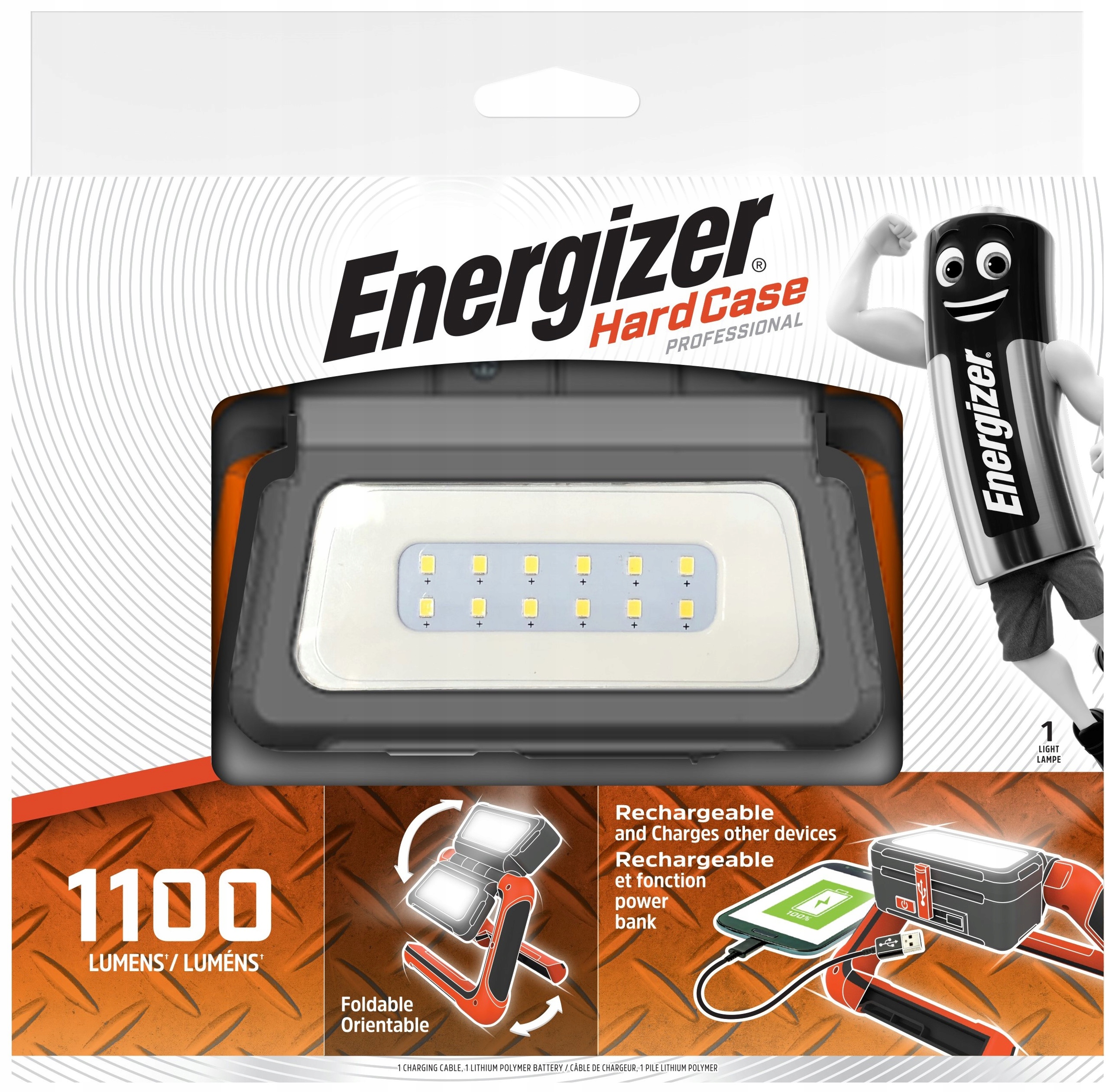 Latarka ENERGIZER HardCase Panel Rechargeable 1100