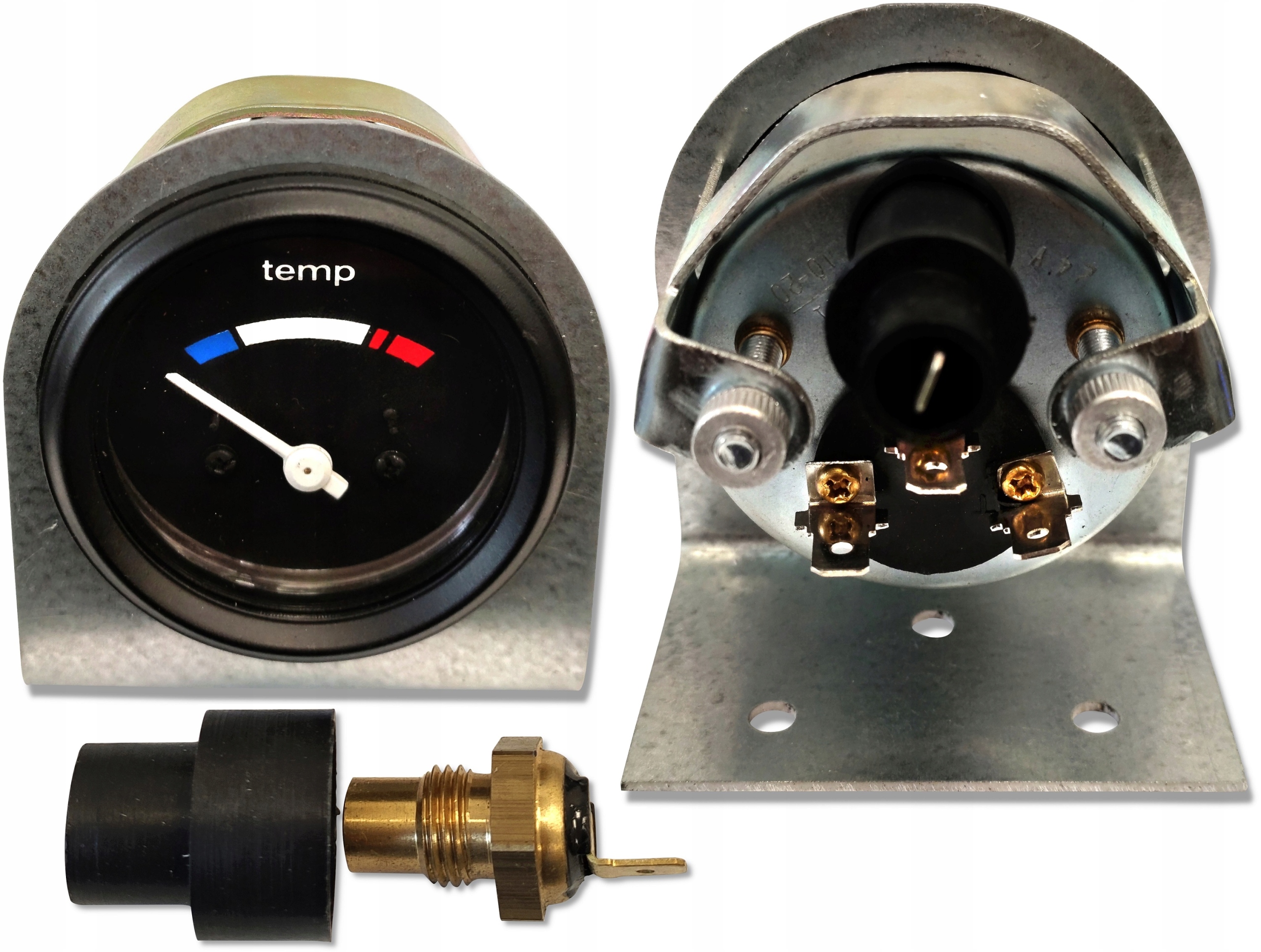 WSKAŹNIK CZUJNIK TEMPERATURY WODY 12V + WSPORNIK