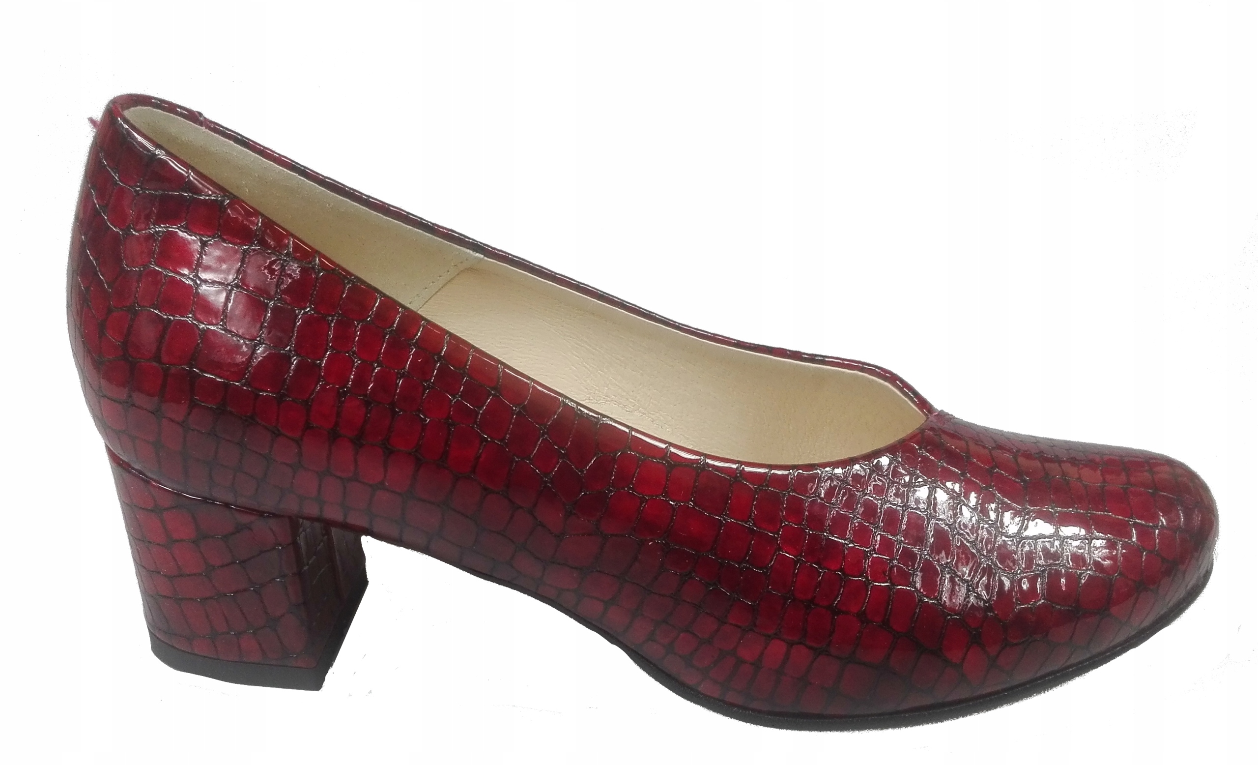 Pesco Czółenka 2056 Red (croco) r36