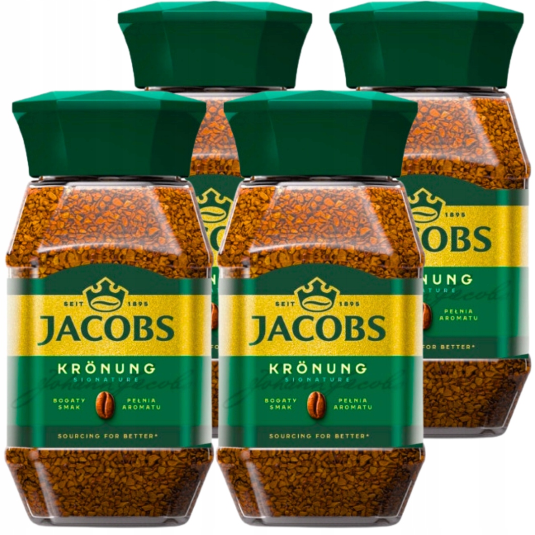 Levně Jacobs Krönung Instantní Káva 200 g x 4 kusy