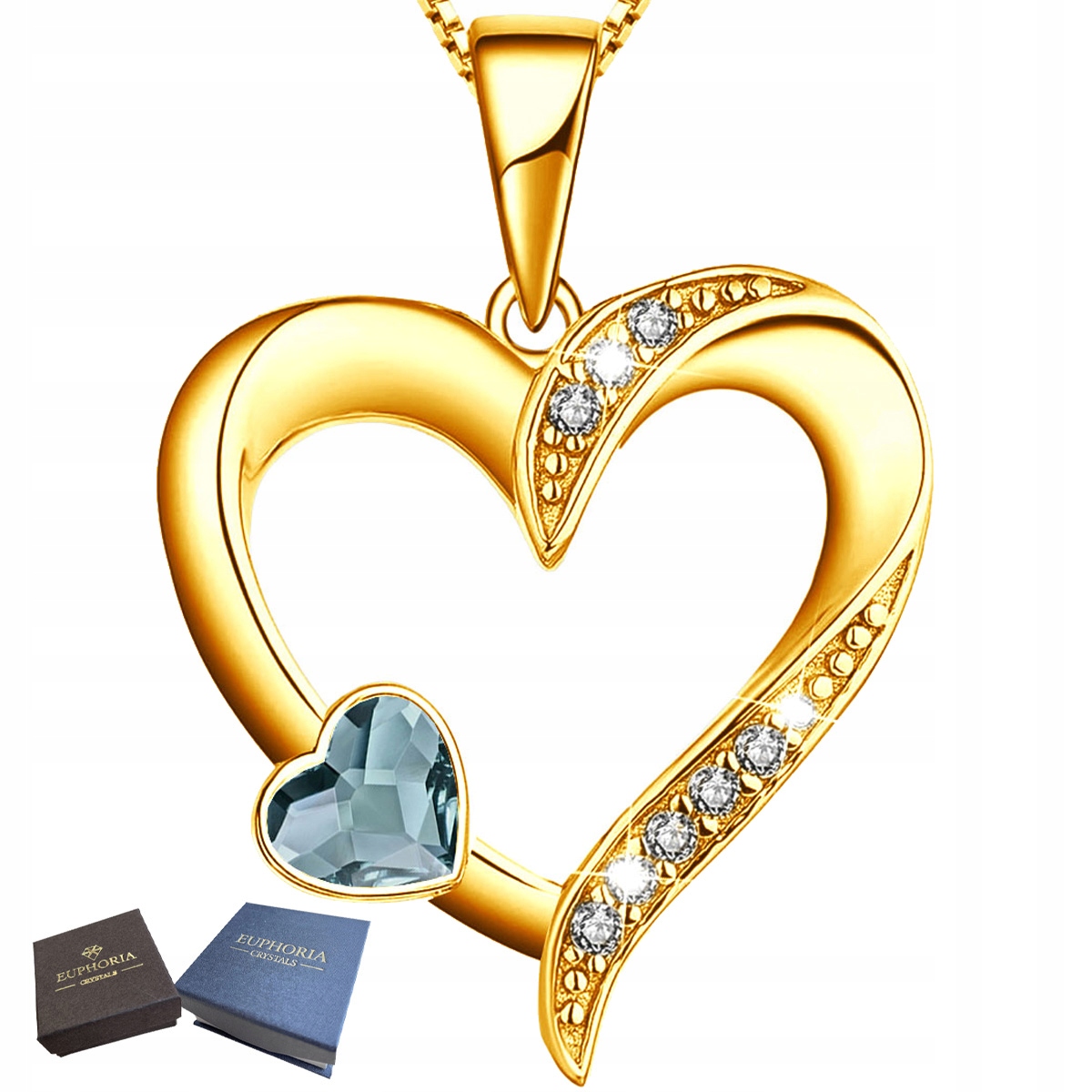 Zlatý náhrdelník Přívěsek Přívěsek Stříbro 925 Srdce pro maminku jako Dárek