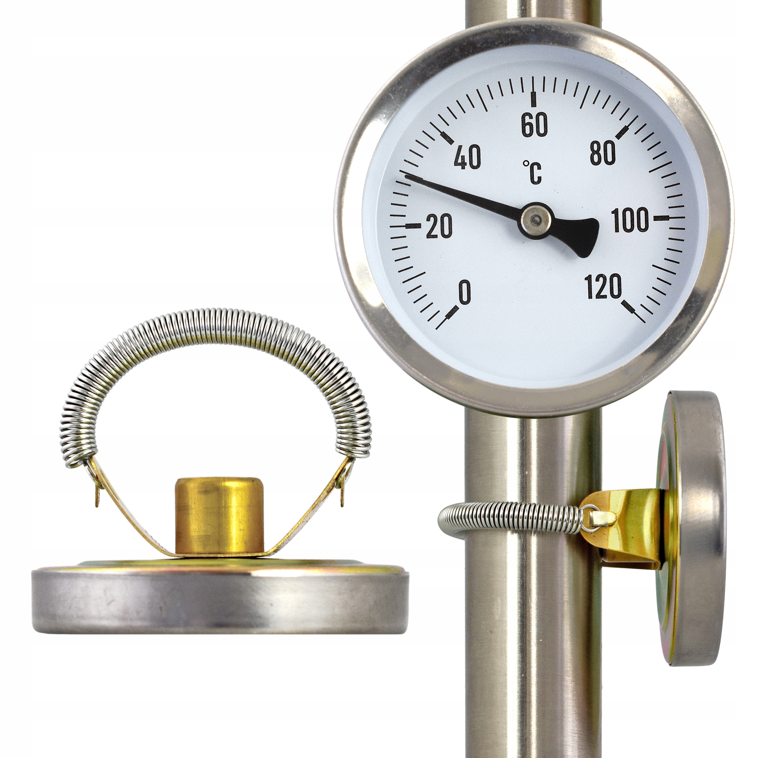 TERMOMETR opaskowy okrągły przylgowy 63mm BIMETAL+ Rodzaj inny rodzaj