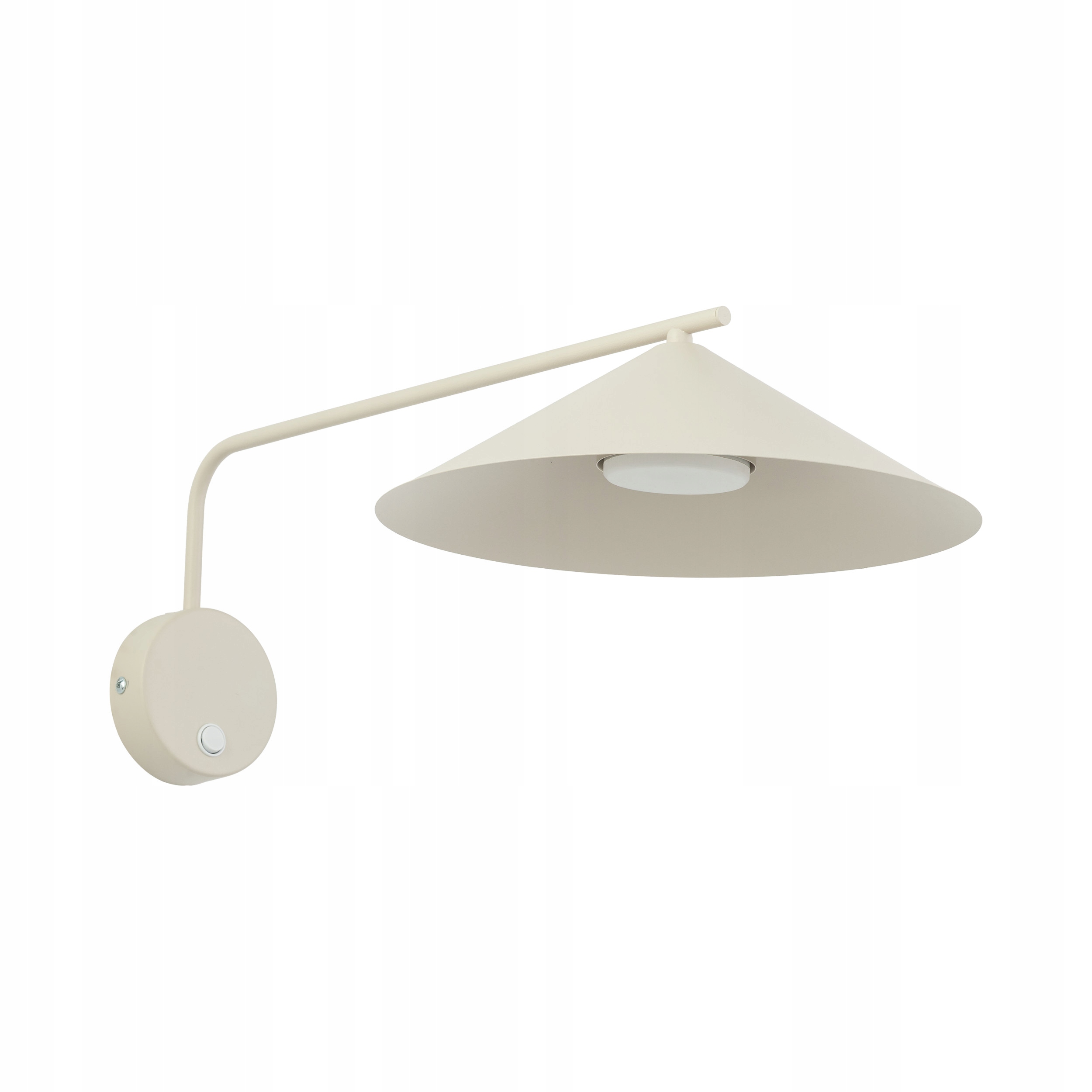 Kinkiet z włącznikiem i metalowym kloszem stożkiem 1xGX53 Tk Lighting