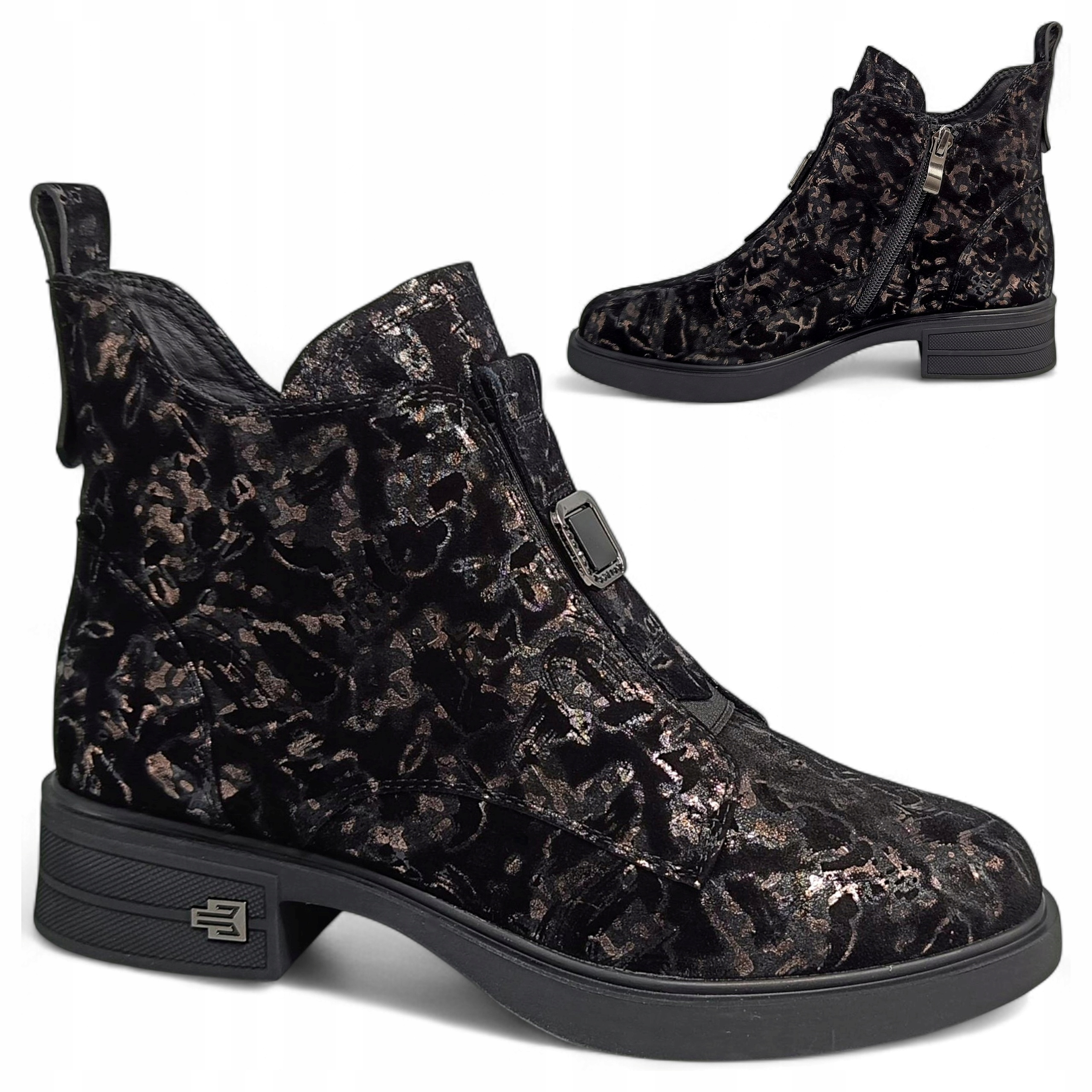 Dámské Kotníkové Boty Kožené 39 Elegantní Nazouvací Boty Podzimní Módní Barski