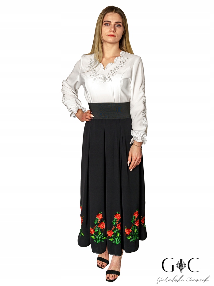 

spódnica góralska długa regionalna Haftowana Folk