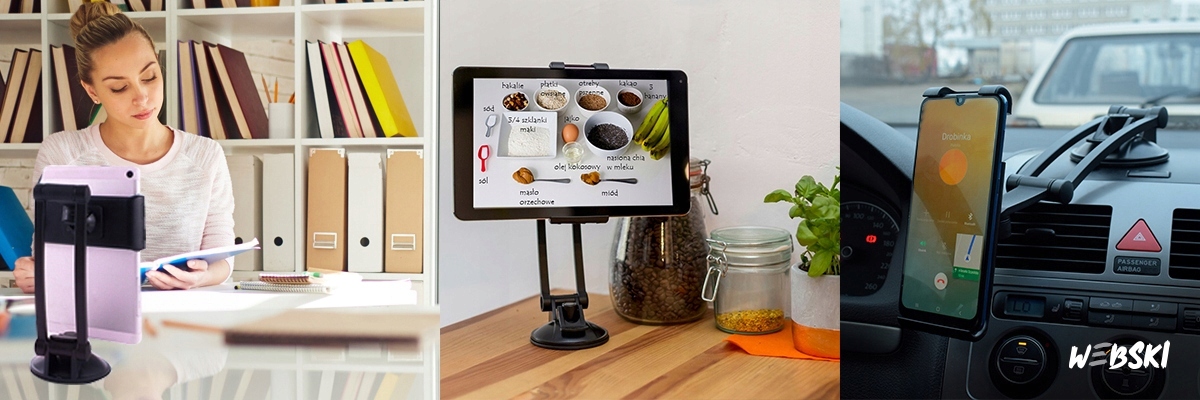 UCHWYT NA TELEFON TABLET DO SAMOCHODU SZYBA KOKPIT Rodzaj do tabletów