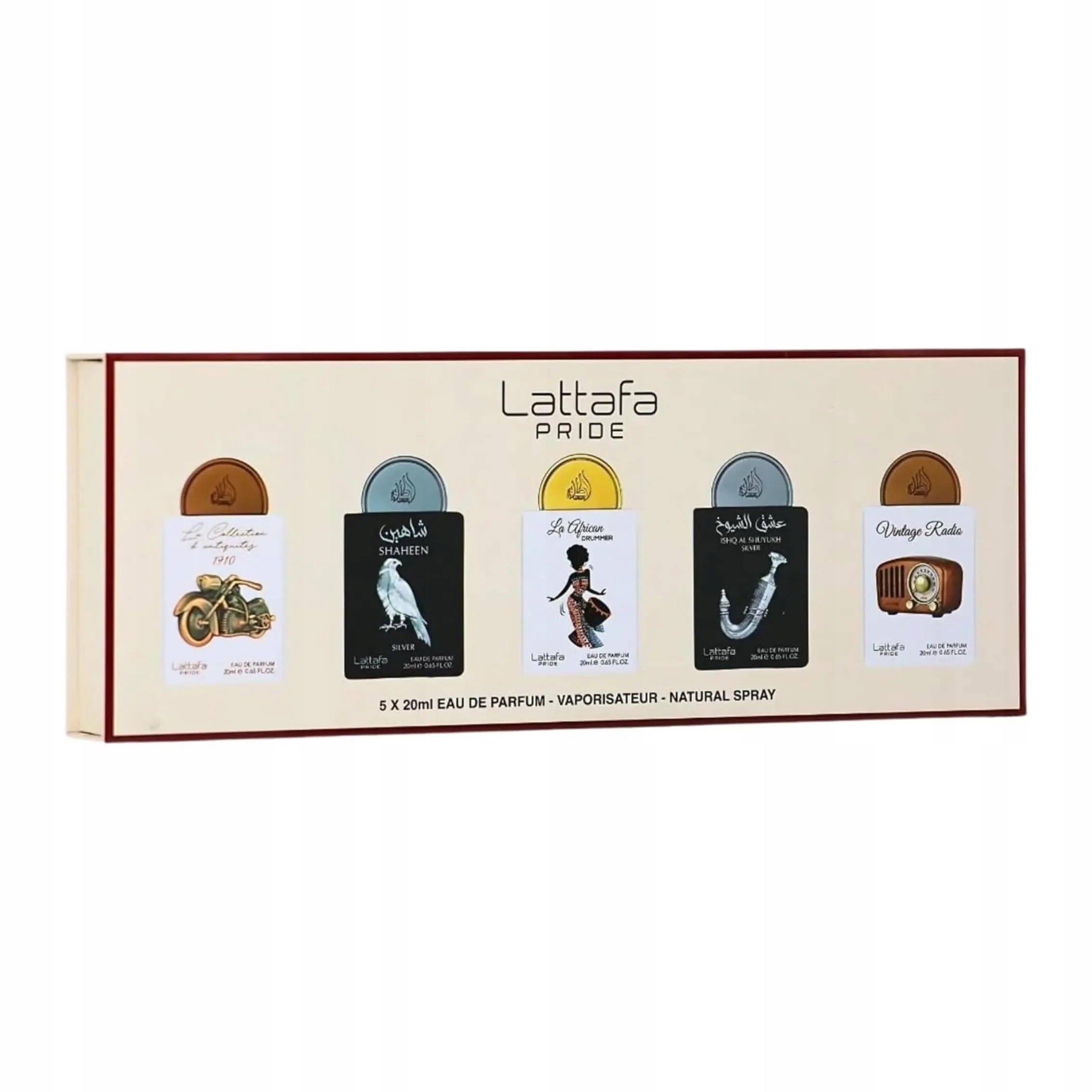 Lattafa Pride No.05 Giftset Edp zestaw prezentowy perfumy 5 x 20 ml