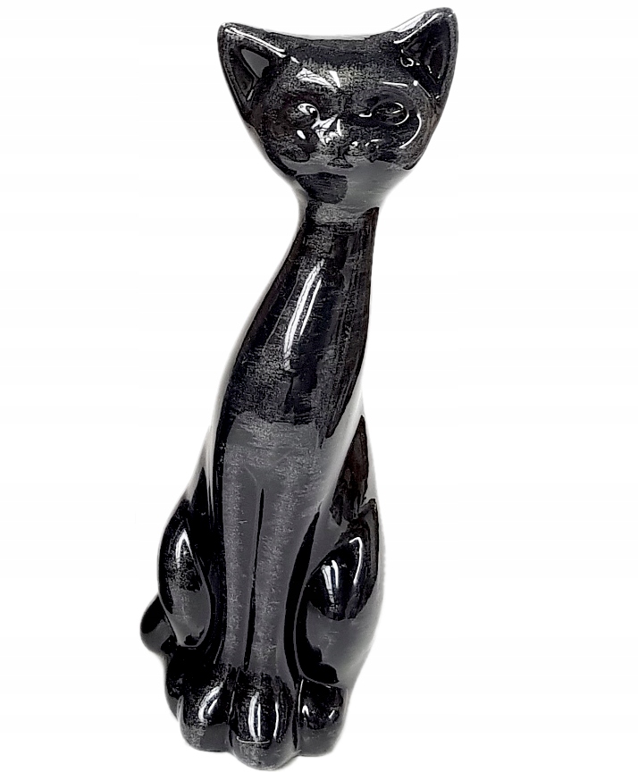 

Figurka Kotek Kot Kotki czarny połysk wys 23 cm